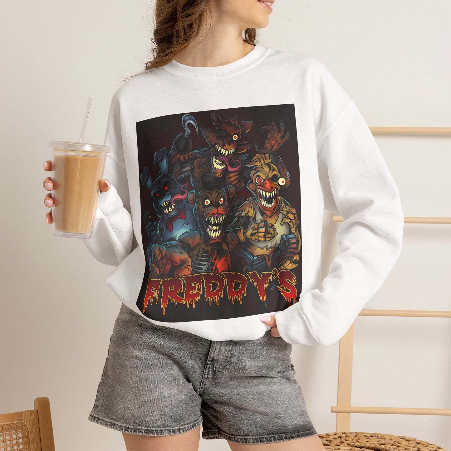 Horror Animatronics 'Fredbear & Friends' Crewneck Sweatshirt