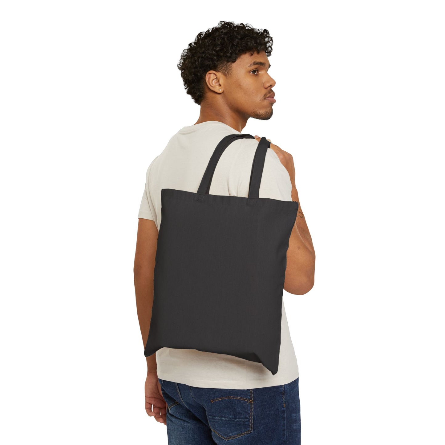 Justice Graphic Tote Bag — Vintage Statue Design